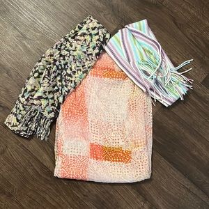Bundle of 3 spring scarves!
